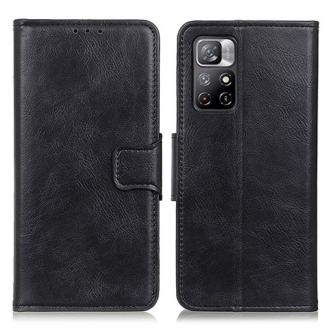 Funda de Cuero Cartera con Soporte Carcasa M09L para Xiaomi Redmi Note 11 5G Negro