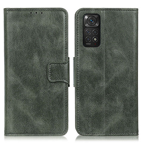 Funda de Cuero Cartera con Soporte Carcasa M09L para Xiaomi Redmi Note 11S 4G Verde