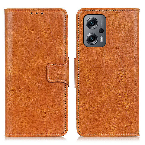 Funda de Cuero Cartera con Soporte Carcasa M09L para Xiaomi Redmi Note 11T Pro+ Plus 5G Marron