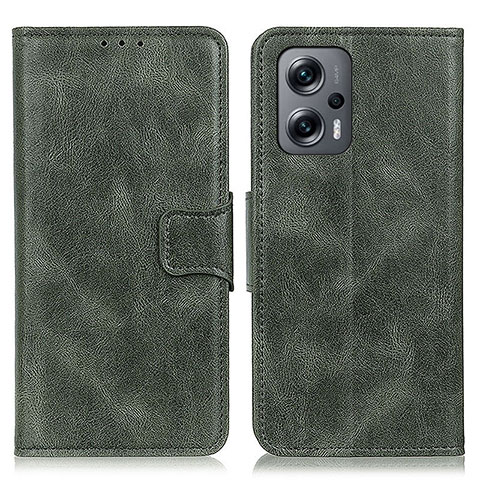 Funda de Cuero Cartera con Soporte Carcasa M09L para Xiaomi Redmi Note 11T Pro+ Plus 5G Verde