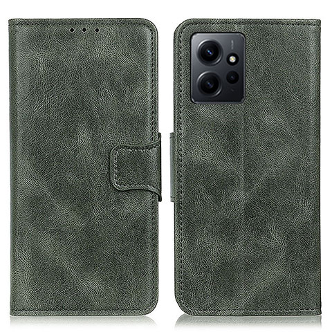 Funda de Cuero Cartera con Soporte Carcasa M09L para Xiaomi Redmi Note 12 4G Verde