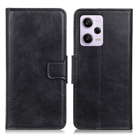 Funda de Cuero Cartera con Soporte Carcasa M09L para Xiaomi Redmi Note 12 Pro 5G Negro