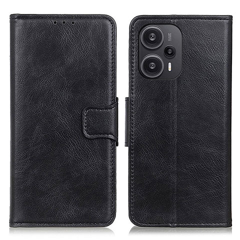 Funda de Cuero Cartera con Soporte Carcasa M09L para Xiaomi Redmi Note 12 Turbo 5G Negro