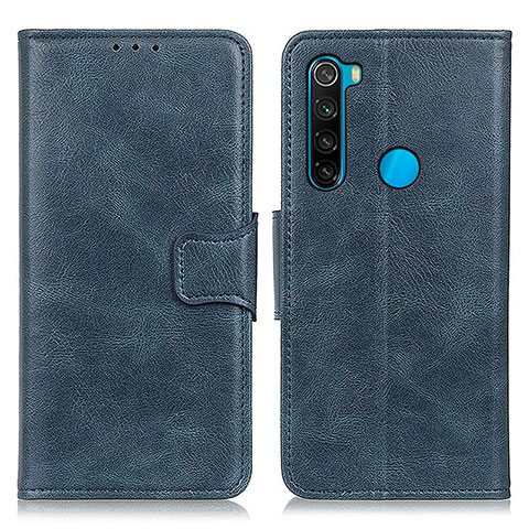 Funda de Cuero Cartera con Soporte Carcasa M09L para Xiaomi Redmi Note 8 (2021) Azul