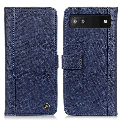 Funda de Cuero Cartera con Soporte Carcasa M10L para Google Pixel 6a 5G Azul