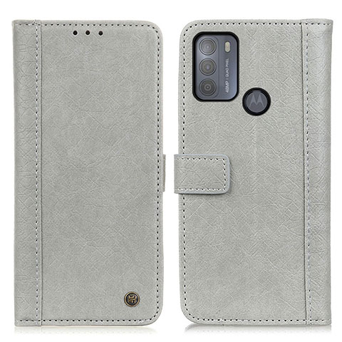 Funda de Cuero Cartera con Soporte Carcasa M10L para Motorola Moto G50 Gris