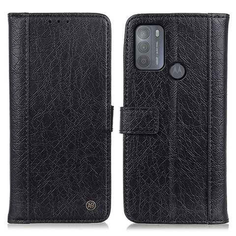 Funda de Cuero Cartera con Soporte Carcasa M10L para Motorola Moto G50 Negro