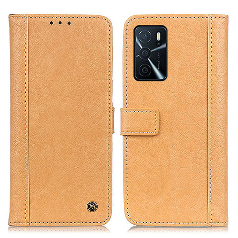 Funda de Cuero Cartera con Soporte Carcasa M10L para Oppo A54s Caqui