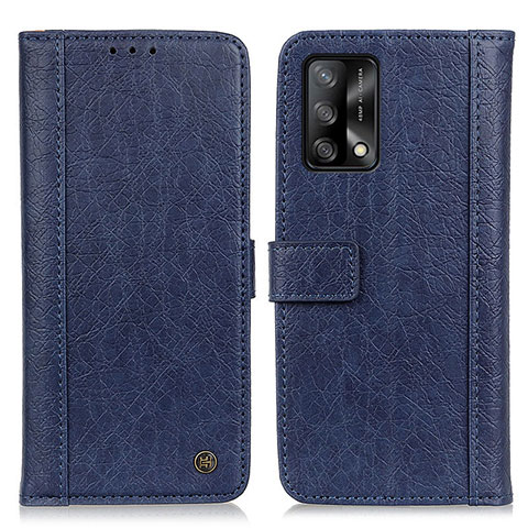 Funda de Cuero Cartera con Soporte Carcasa M10L para Oppo A74 4G Azul