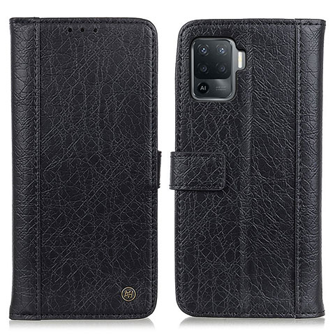 Funda de Cuero Cartera con Soporte Carcasa M10L para Oppo A94 4G Negro