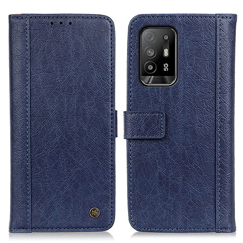 Funda de Cuero Cartera con Soporte Carcasa M10L para Oppo A94 5G Azul