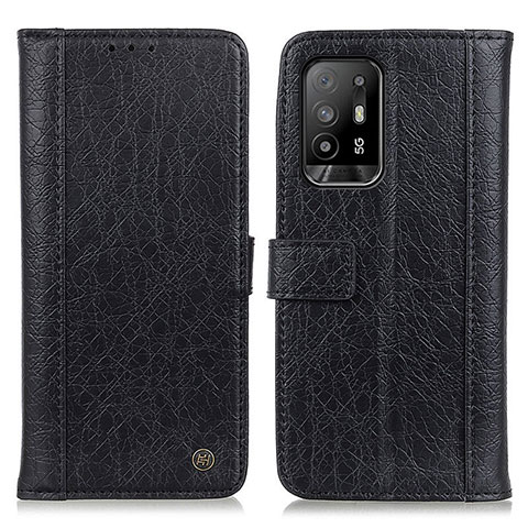 Funda de Cuero Cartera con Soporte Carcasa M10L para Oppo A95 5G Negro