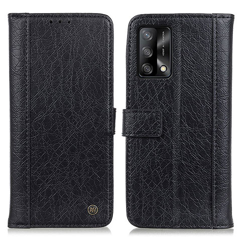 Funda de Cuero Cartera con Soporte Carcasa M10L para Oppo F19 Negro