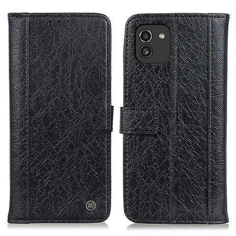 Funda de Cuero Cartera con Soporte Carcasa M10L para Samsung Galaxy A03 Negro