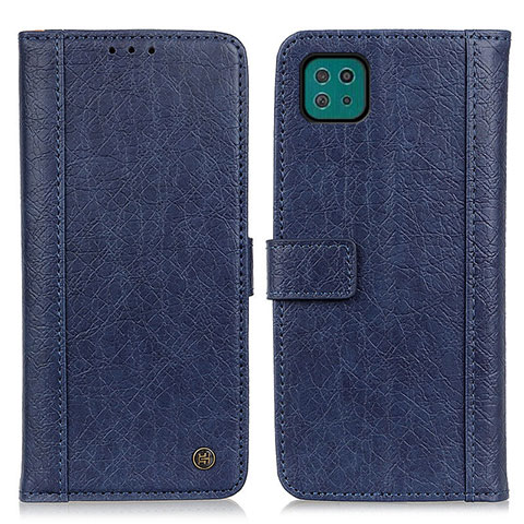 Funda de Cuero Cartera con Soporte Carcasa M10L para Samsung Galaxy A22s 5G Azul