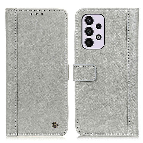 Funda de Cuero Cartera con Soporte Carcasa M10L para Samsung Galaxy A33 5G Gris