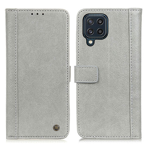 Funda de Cuero Cartera con Soporte Carcasa M10L para Samsung Galaxy M32 4G Gris