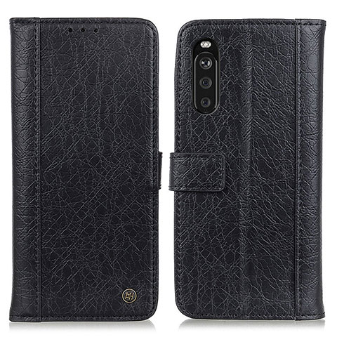 Funda de Cuero Cartera con Soporte Carcasa M10L para Sony Xperia 10 III Negro