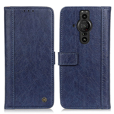 Funda de Cuero Cartera con Soporte Carcasa M10L para Sony Xperia PRO-I Azul