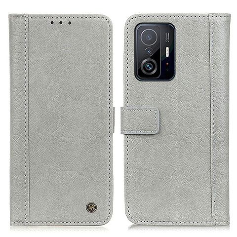 Funda de Cuero Cartera con Soporte Carcasa M10L para Xiaomi Mi 11T 5G Gris