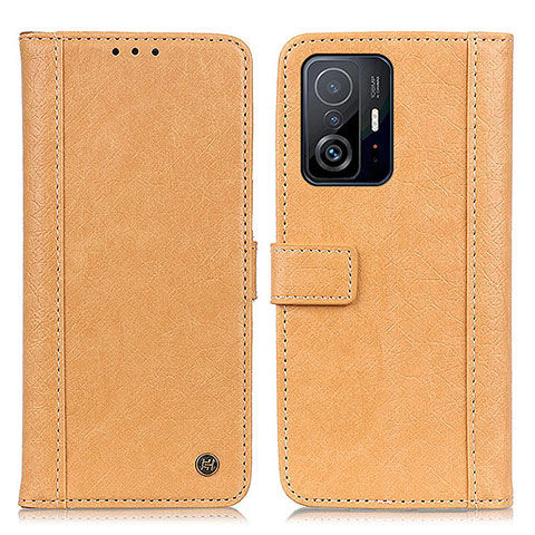 Funda de Cuero Cartera con Soporte Carcasa M10L para Xiaomi Mi 11T Pro 5G Caqui