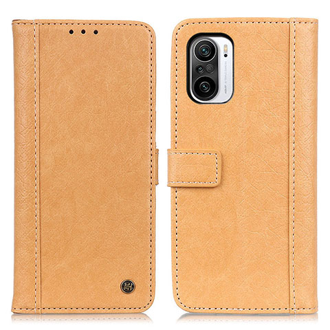 Funda de Cuero Cartera con Soporte Carcasa M10L para Xiaomi Poco F3 5G Caqui