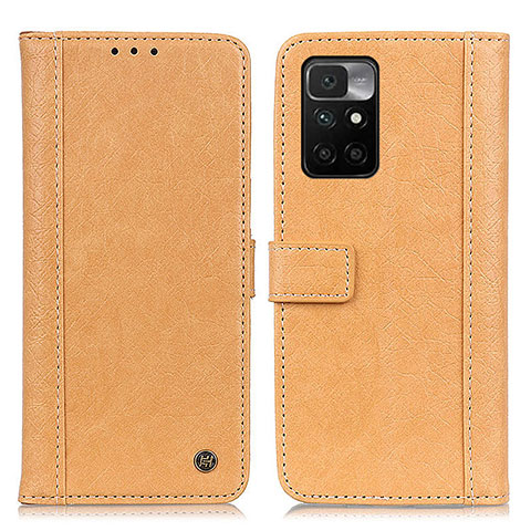 Funda de Cuero Cartera con Soporte Carcasa M10L para Xiaomi Redmi 10 4G Caqui