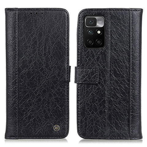 Funda de Cuero Cartera con Soporte Carcasa M10L para Xiaomi Redmi 10 4G Negro