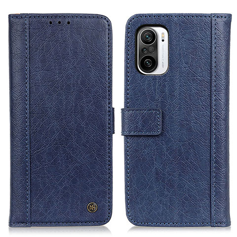 Funda de Cuero Cartera con Soporte Carcasa M10L para Xiaomi Redmi K40 5G Azul