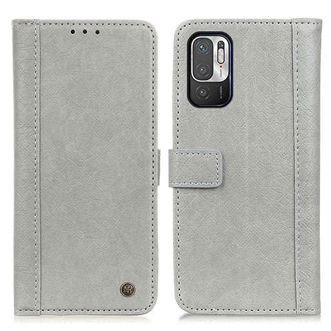 Funda de Cuero Cartera con Soporte Carcasa M10L para Xiaomi Redmi Note 10 5G Caqui