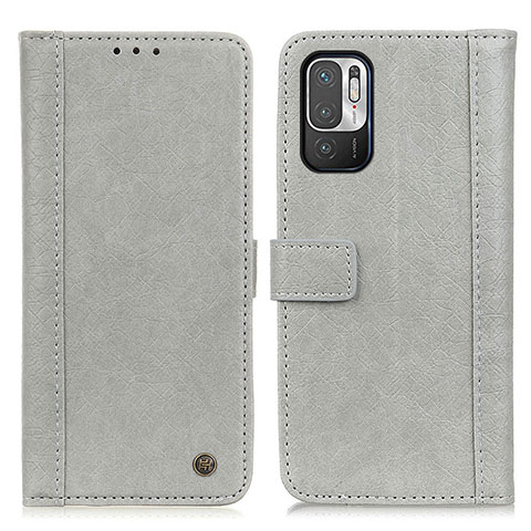 Funda de Cuero Cartera con Soporte Carcasa M10L para Xiaomi Redmi Note 10T 5G Caqui