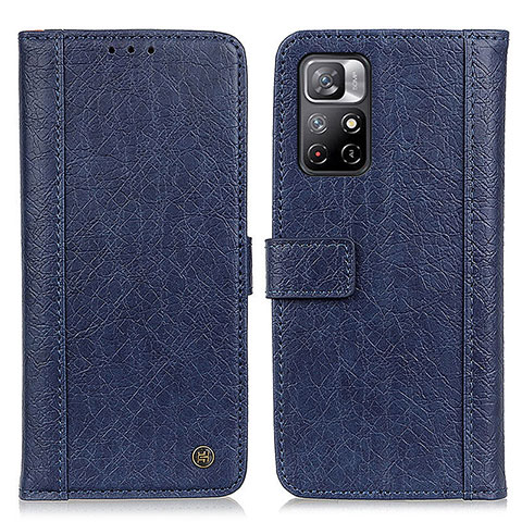 Funda de Cuero Cartera con Soporte Carcasa M10L para Xiaomi Redmi Note 11 5G Azul