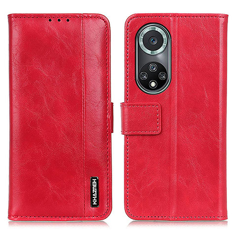 Funda de Cuero Cartera con Soporte Carcasa M11L para Huawei Nova 9 Pro Rojo