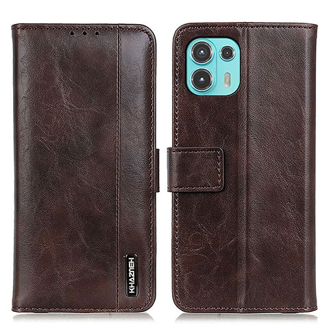 Funda de Cuero Cartera con Soporte Carcasa M11L para Motorola Moto Edge 20 Lite 5G Marron