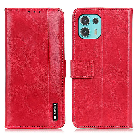 Funda de Cuero Cartera con Soporte Carcasa M11L para Motorola Moto Edge 20 Lite 5G Rojo