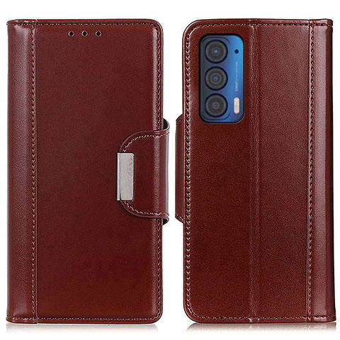 Funda de Cuero Cartera con Soporte Carcasa M11L para Motorola Moto Edge (2021) 5G Marron