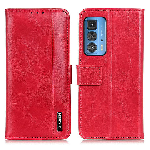 Funda de Cuero Cartera con Soporte Carcasa M11L para Motorola Moto Edge S Pro 5G Rojo