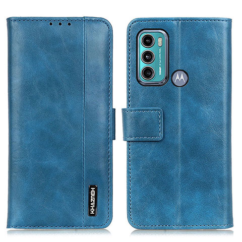 Funda de Cuero Cartera con Soporte Carcasa M11L para Motorola Moto G40 Fusion Azul