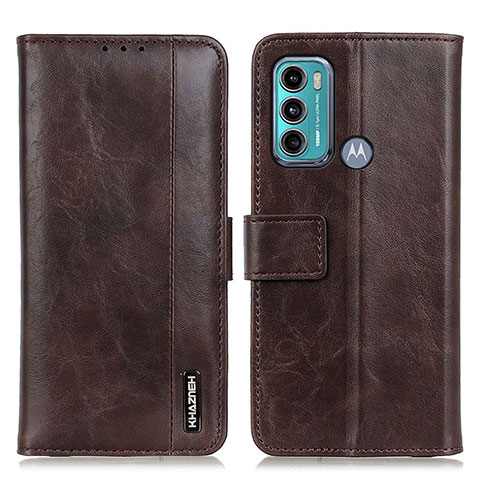 Funda de Cuero Cartera con Soporte Carcasa M11L para Motorola Moto G40 Fusion Marron