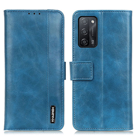 Funda de Cuero Cartera con Soporte Carcasa M11L para Oppo A53s 5G Azul