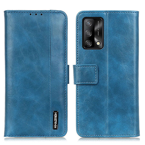 Funda de Cuero Cartera con Soporte Carcasa M11L para Oppo A74 4G Azul