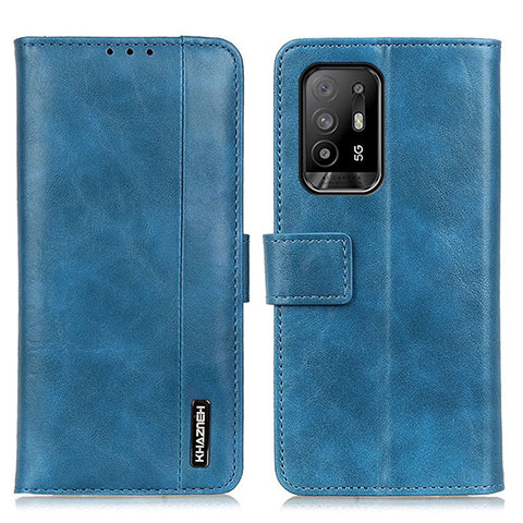 Funda de Cuero Cartera con Soporte Carcasa M11L para Oppo A94 5G Azul