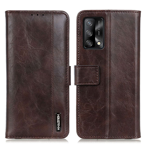 Funda de Cuero Cartera con Soporte Carcasa M11L para Oppo F19 Marron