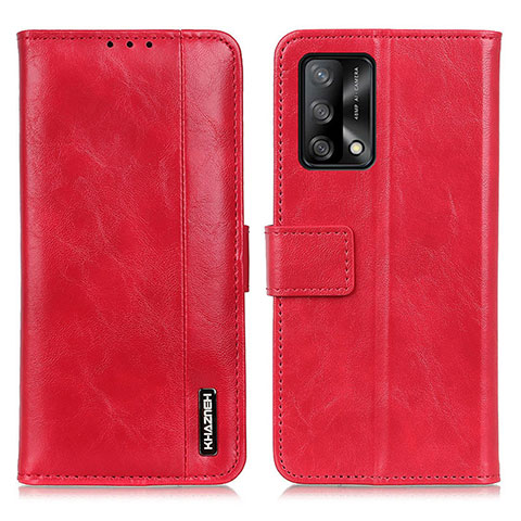 Funda de Cuero Cartera con Soporte Carcasa M11L para Oppo F19 Rojo