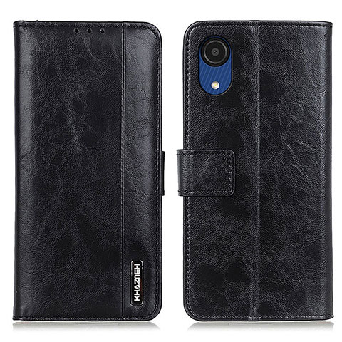 Funda de Cuero Cartera con Soporte Carcasa M11L para Samsung Galaxy A03 Core Negro