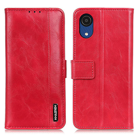 Funda de Cuero Cartera con Soporte Carcasa M11L para Samsung Galaxy A03 Core Rojo