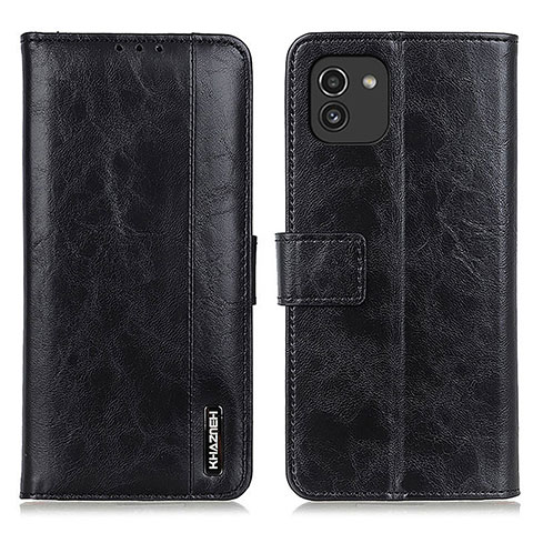 Funda de Cuero Cartera con Soporte Carcasa M11L para Samsung Galaxy A03 Negro