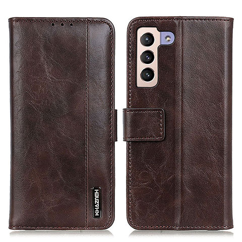 Funda de Cuero Cartera con Soporte Carcasa M11L para Samsung Galaxy S21 Plus 5G Marron