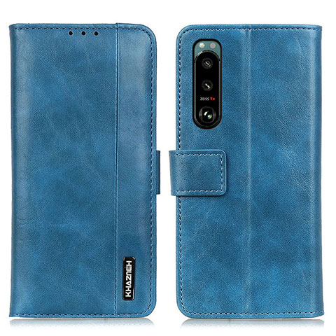 Funda de Cuero Cartera con Soporte Carcasa M11L para Sony Xperia 5 III Azul