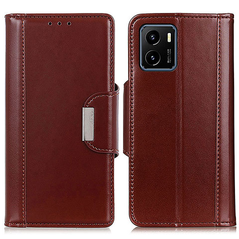 Funda de Cuero Cartera con Soporte Carcasa M11L para Vivo iQOO U5x Marron